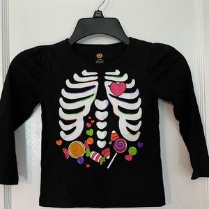 Skeleton with candy Halloween shirt